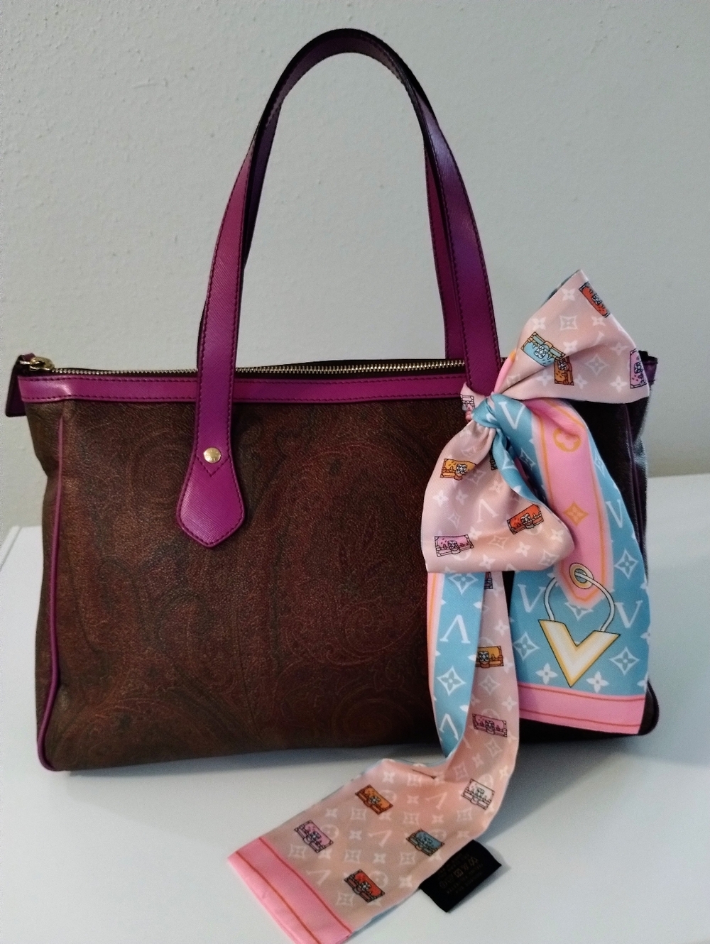 Etro Milano Bundle Of Tote And Crossbody Bag - Picture 3 of 16